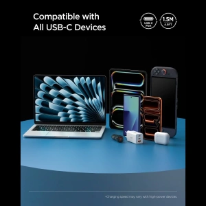 Kabel Spigen EB10015CC Essential USB-C Cable 100W 150cm Black