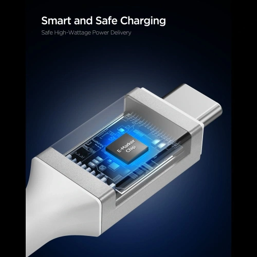 Kabel Spigen EB10015CC Essential USB-C Cable 100W 150cm White