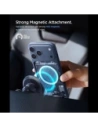 Uchwyt samochodowy do kratki z ładowarką Spigen EV15MAQ Essential Magnetic MagSafe Vent Car Mount Wireless Charger 15W QI2 Black