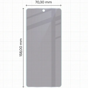 Prywatyzujące szkło hybrydowe Bizon Glass Mule Shadow do Oppo Find X8 Pro matowe