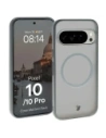 Etui z pierścieniem magnetycznym + szkło hartowane Bizon MatteO Pack do Google Pixel 10 / 10 Pro przydymione-szare