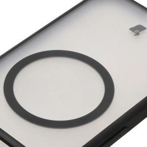 Etui z pierścieniem magnetycznym + szkło hartowane Bizon MatteO Pack do Google Pixel 9a przydymione-czarne