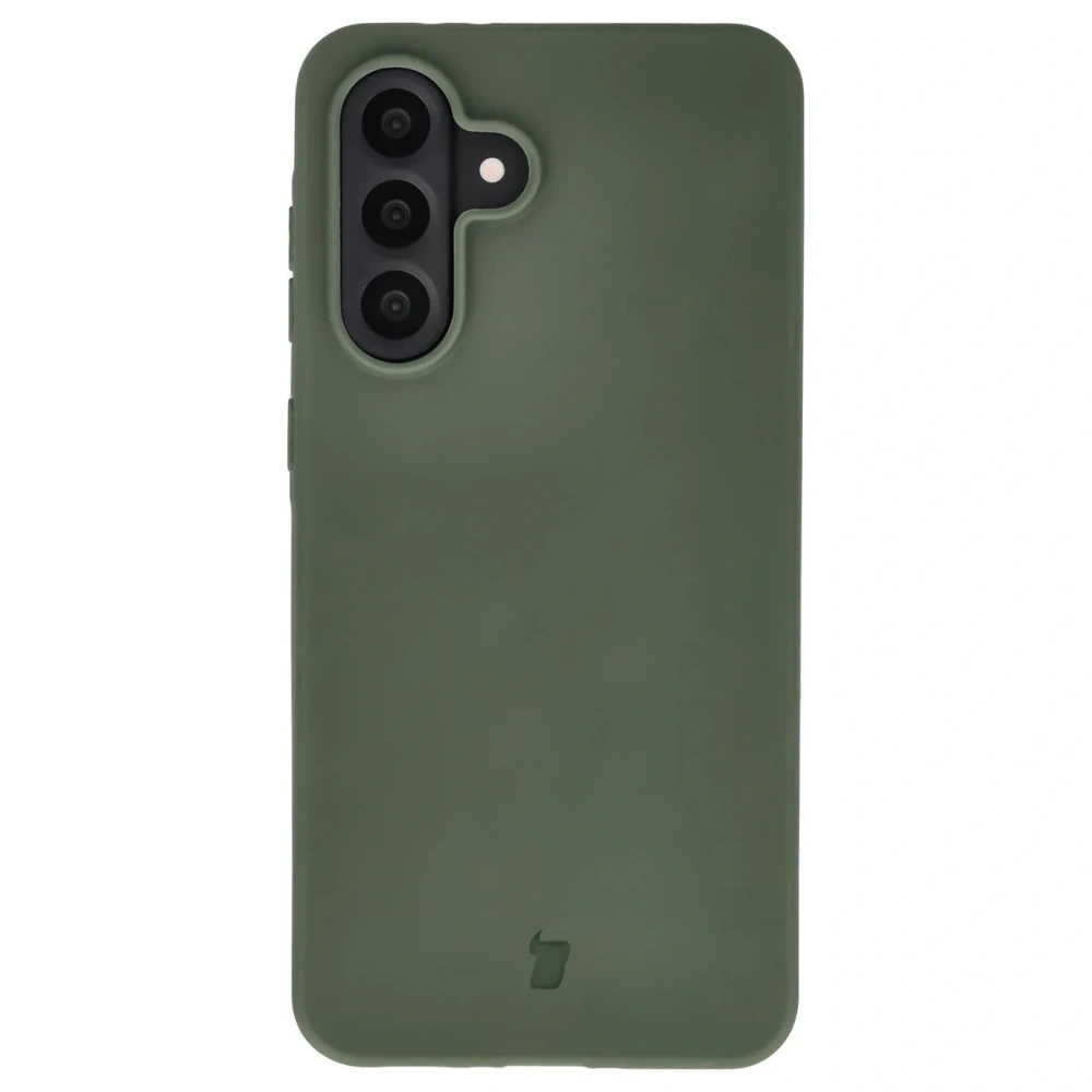 Etui z recyklingu Bizon Case ReLeaf do Samsung Galaxy A56 5G ciemnozielone