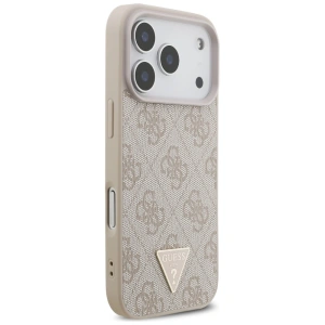Etui Guess 4G Strap Triangle Logo MagSafe do Apple iPhone 17 Pro różowy