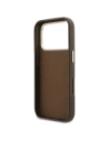 Etui Guess FW Resin Logo do Apple iPhone 17 Pro brązowy
