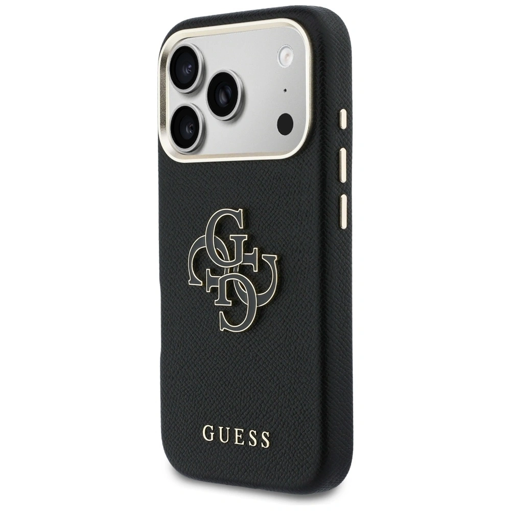 Etui Guess FW Resin Logo do Apple iPhone 17 Pro czarny