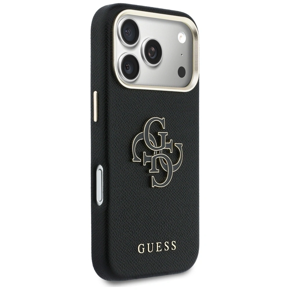 Etui Guess FW Resin Logo do Apple iPhone 17 Pro czarny