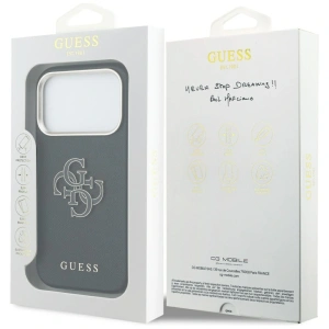 Etui Guess FW Resin Logo do Apple iPhone 17 Pro czarny