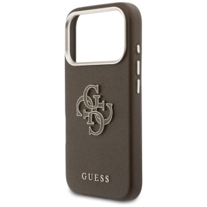 Etui Guess FW Resin Logo do Apple iPhone 17 Pro Max brązowy