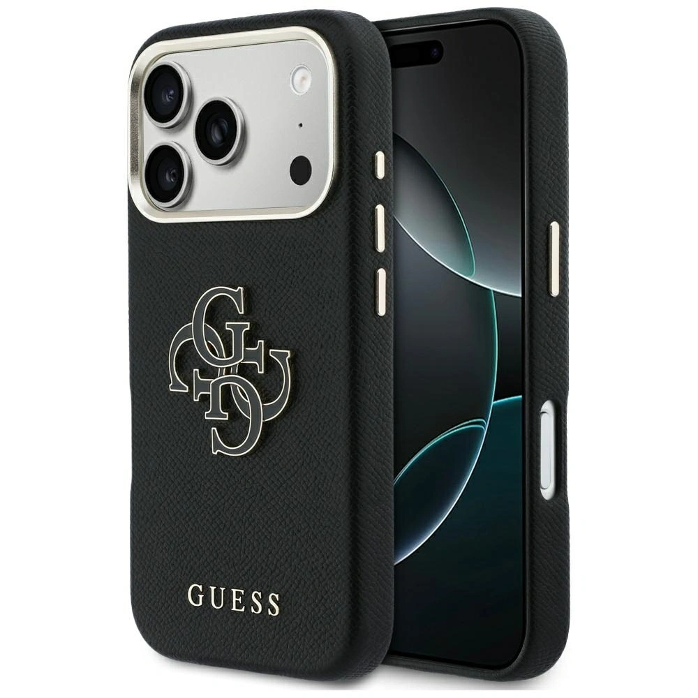 Etui Guess FW Resin Logo do Apple iPhone 17 Pro Max czarny