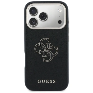 Etui Guess FW Resin Logo do Apple iPhone 17 Pro Max czarny