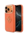 Etui Guess FW Resin Logo do Apple iPhone 17 Pro Max pomarańczowy