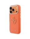 Etui Guess FW Resin Logo do Apple iPhone 17 Pro Max pomarańczowy