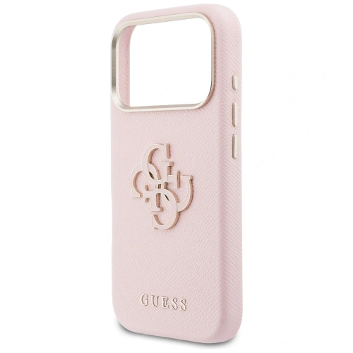 Etui Guess FW Resin Logo do Apple iPhone 17 Pro różowy