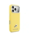 Etui Karl Lagerfeld Karl & Choupette Head Pins Saffiano MagSafe do Apple iPhone 17 Pro Max żółty