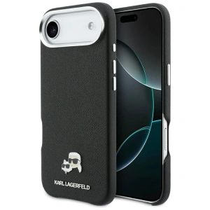 Etui Karl Lagerfeld Karl & Choupette Head Pins Saffiano MagSafe do Apple iPhone Air czarny