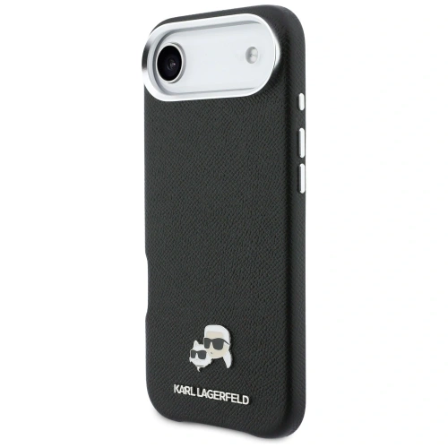 Etui Karl Lagerfeld Karl & Choupette Head Pins Saffiano MagSafe do Apple iPhone Air czarny