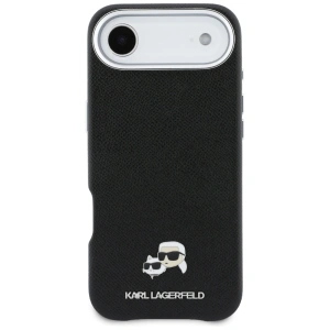 Etui Karl Lagerfeld Karl & Choupette Head Pins Saffiano MagSafe do Apple iPhone Air czarny