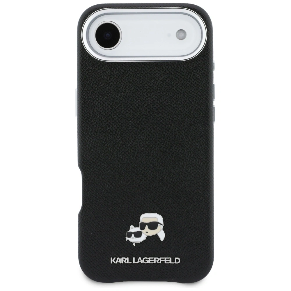 Etui Karl Lagerfeld Karl & Choupette Head Pins Saffiano MagSafe do Apple iPhone Air czarny