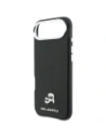 Etui Karl Lagerfeld Karl & Choupette Head Pins Saffiano MagSafe do Apple iPhone Air czarny