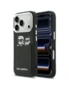 Etui Karl Lagerfeld Karl & Choupette Print & Pocket do Apple iPhone 17 Pro czarny