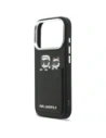 Etui Karl Lagerfeld Karl & Choupette Print & Pocket do Apple iPhone 17 Pro czarny