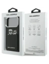Etui Karl Lagerfeld Karl & Choupette Print & Pocket do Apple iPhone 17 Pro czarny