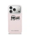 Etui Karl Lagerfeld Karl & Choupette Print & Pocket do Apple iPhone 17 Pro Max różowy