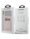 Etui Karl Lagerfeld Karl & Choupette Print & Pocket do Apple iPhone 17 Pro różowy