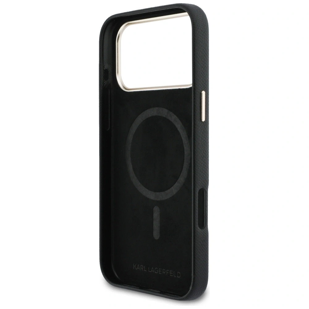 Etui Karl Lagerfeld Karl Head Logo MagSafe do Apple iPhone 17 Pro Max czarny