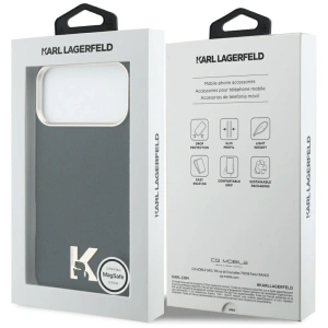 Etui Karl Lagerfeld Karl Head Logo MagSafe do Apple iPhone 17 Pro Max czarny