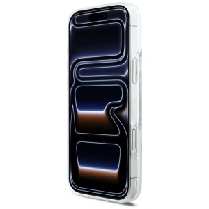 Etui Karl Lagerfeld Liquid Glitter Karl Script Logo MagSafe do Apple iPhone 17 Pro Max przezroczysty