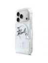 Etui Karl Lagerfeld Liquid Glitter Karl Script Logo MagSafe do Apple iPhone 17 Pro przezroczysty
