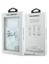 Etui Karl Lagerfeld Liquid Glitter Karl Script Logo MagSafe do Apple iPhone 17 Pro przezroczysty