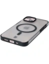 Etui z pierścieniem magnetycznym + szkło hartowane Bizon MatteO Pack do Apple iPhone 14 / 13 przydymione-czarne