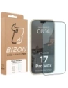 Etui z pierścieniem magnetycznym + szkło hartowane Bizon MatteO Pack do Apple iPhone 17 Pro Max przydymione-beżowe