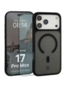 Etui z pierścieniem magnetycznym + szkło hartowane Bizon MatteO Pack do Apple iPhone 17 Pro Max przydymione-czarne
