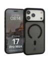Etui z pierścieniem magnetycznym + szkło hartowane Bizon MatteO Pack do Apple iPhone 17 Pro Max przydymione-czarne