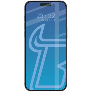 Etui z pierścieniem magnetycznym + szkło hartowane Bizon MatteO Pack do Apple iPhone 17 Pro Max przydymione-czarne