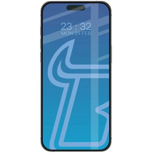 Etui z pierścieniem magnetycznym + szkło hartowane Bizon MatteO Pack do Apple iPhone 17 Pro Max przydymione-czarne