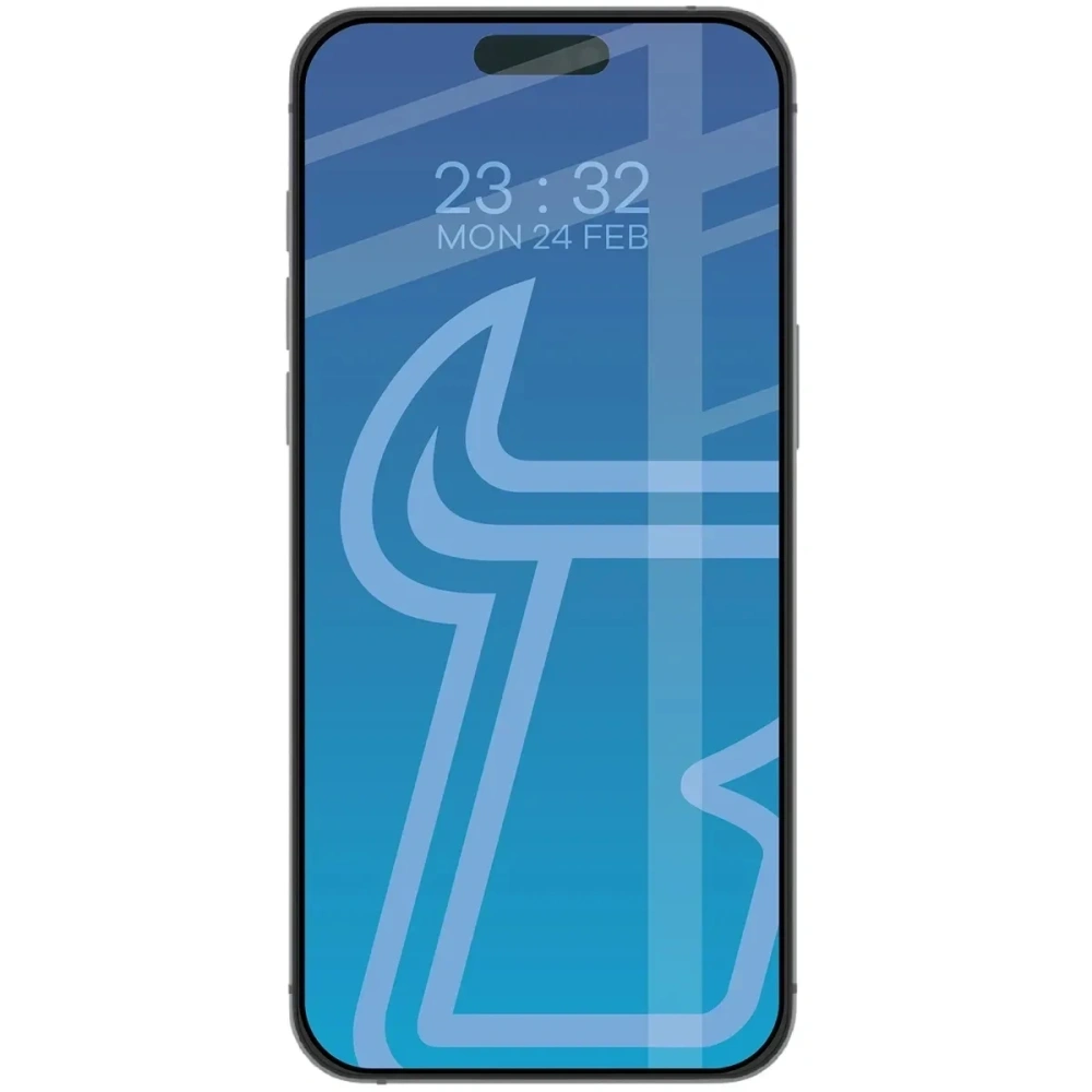 Etui z pierścieniem magnetycznym + szkło hartowane Bizon MatteO Pack do Apple iPhone 17 Pro Max przydymione-granatowe