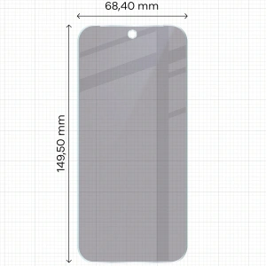 Prywatyzujące szkło hybrydowe Bizon Glass Mule Shadow do Google Pixel 10 Pro matowe