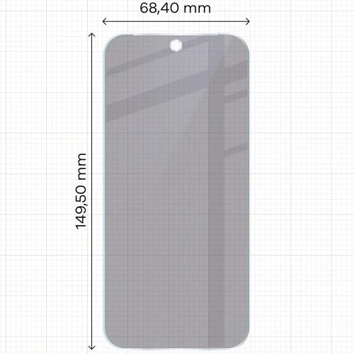 Prywatyzujące szkło hybrydowe Bizon Glass Mule Shadow do Google Pixel 10 Pro matowe