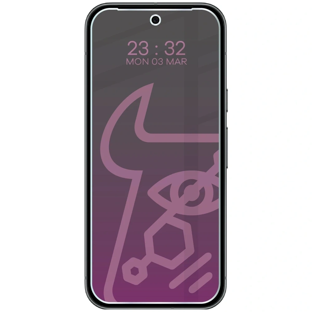 Prywatyzujące szkło hybrydowe Bizon Glass Mule Shadow do Google Pixel 10 Pro matowe