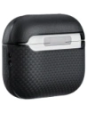 Etui PITAKA Aramid Fiber do Apple AirPods Pro 3 czarno-szary