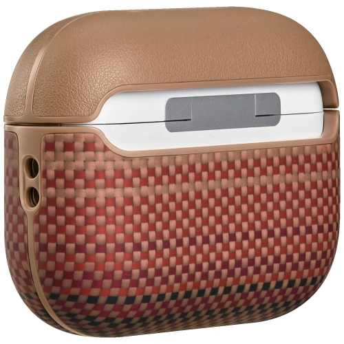 Etui PITAKA Aramid Fiber do Apple AirPods Pro 3 sunset
