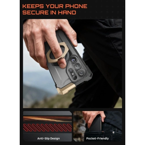 Etui Supcase Unicorn Beetle Grip Mag MagSafe do Samsung Galaxy S26 Ultra Desert