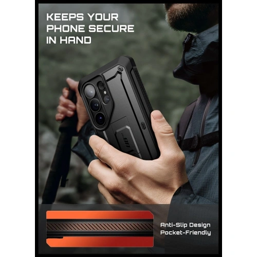 Etui + 2x szkło hartowane Supcase Unicorn Beetle Pro & Tempered Glass do Samsung Galaxy S26 Ultra Black