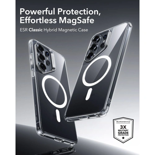 Etui ESR Classic Hybrid MagSafe do Samsung Galaxy S26 Ultra Clear