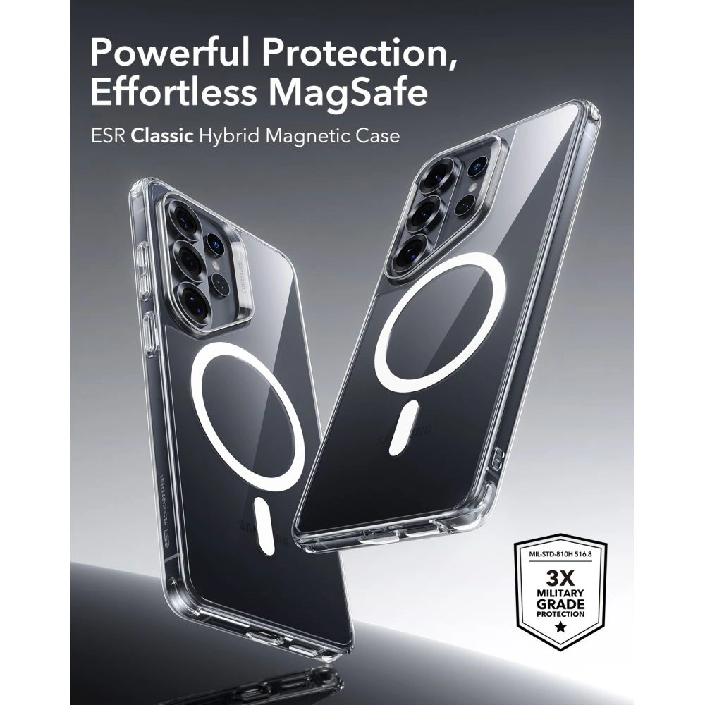 Etui ESR Classic Hybrid MagSafe do Samsung Galaxy S26 Ultra Clear